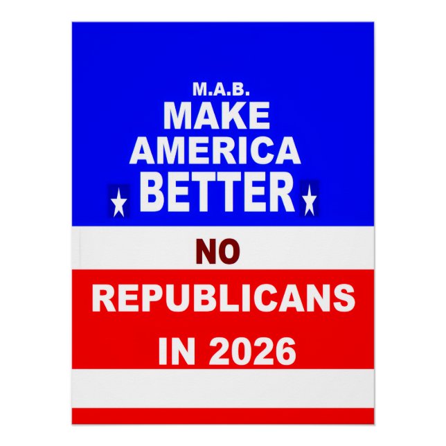 Póster Better America (Anverso)