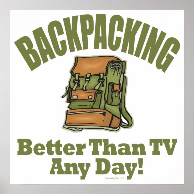Póster Better Than TV - Backpacking (Frente)