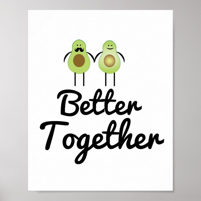 Póster Better together Avocado couple (Frente)