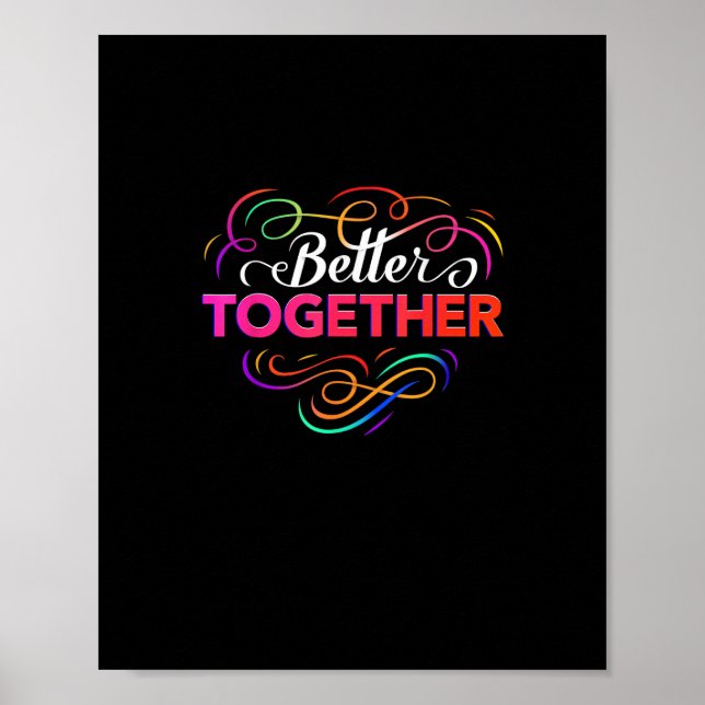 Póster Better Together Minimal Design  (Frente)