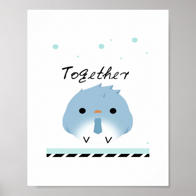 Póster Better Together Minimal Design  (Frente)