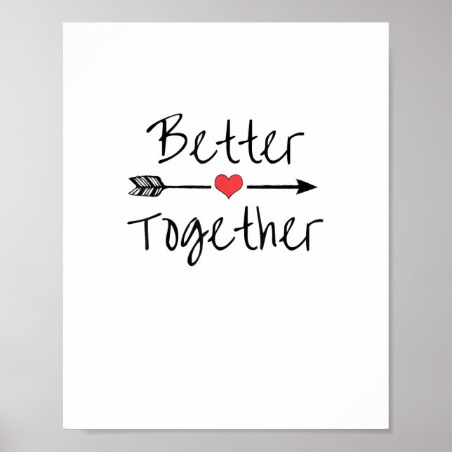 Póster Better Together Modern Aesthetic  (Frente)