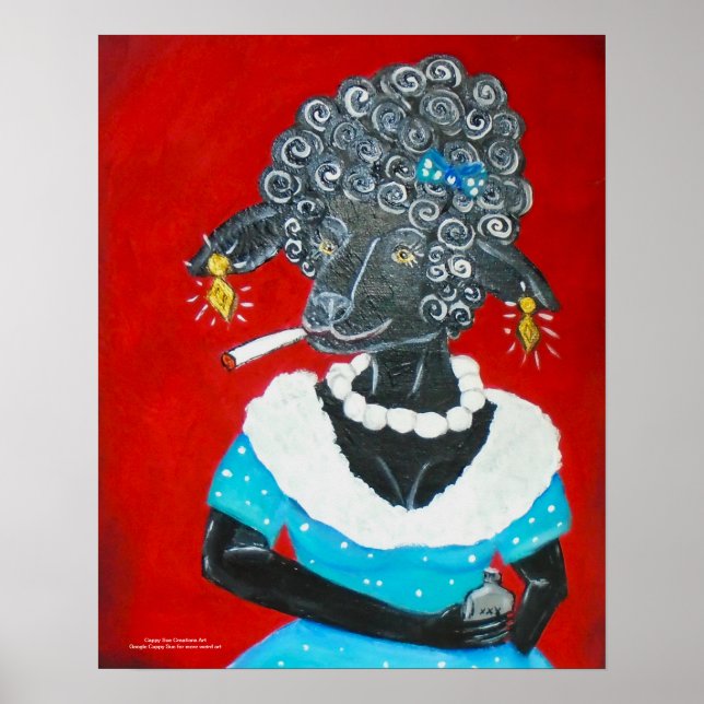 Póster Betty de oveja negra por Cappy Sue Creations (Frente)