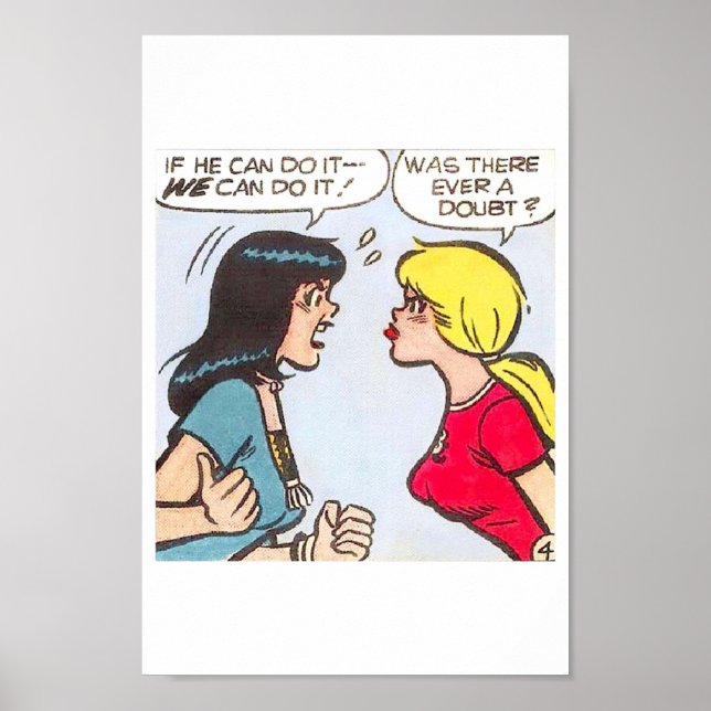 Póster Betty Veronica Comic Strip (Frente)