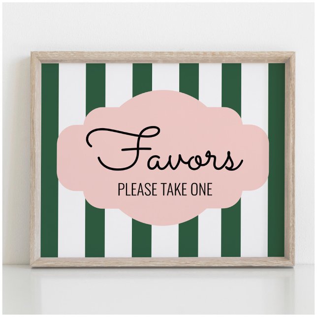 Póster Beverly Hills Pink+Green Party Favor Rótulo (Subido por el creador)