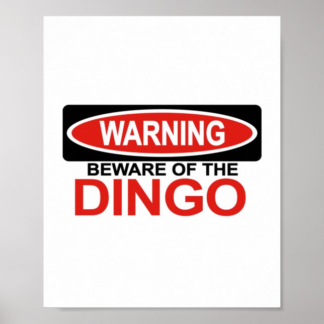 Póster Beware Of Dingo (Frente)