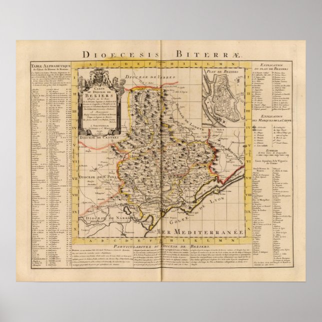 Póster Beziers France (Frente)