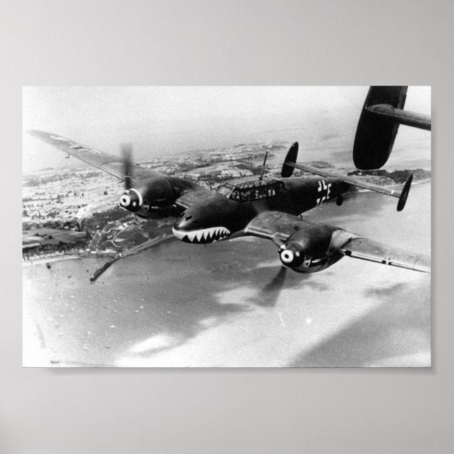 Póster Bf110 Zerstoerer - Batalla de Gran Bretaña 1940 (Frente)