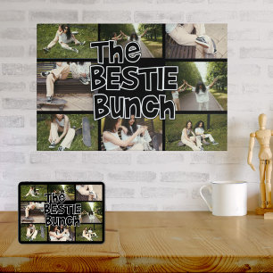 Póster BFF Bestie Brady Collage de fotos Personalizado Po