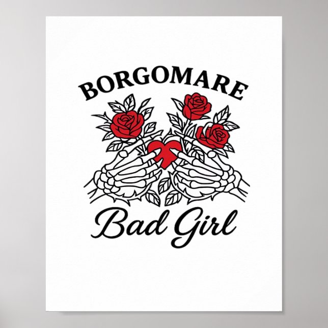 Póster Bgm Bad Chica II Classic - Skeleton Heart Hands (Frente)