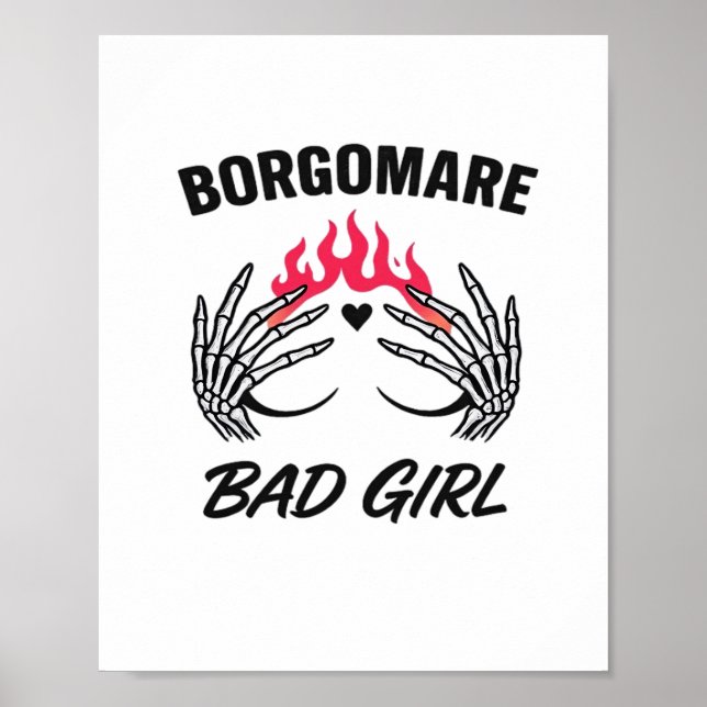 Póster Bgm Bad Chica II - Manos del corazón esqueleto (Frente)