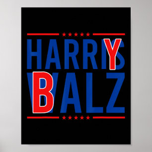 Póster Bheimer 2024 Funny Kamala Harris W Democrat Politi