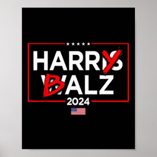 Póster Bheimer Kamalaharris Timwaltz 2024