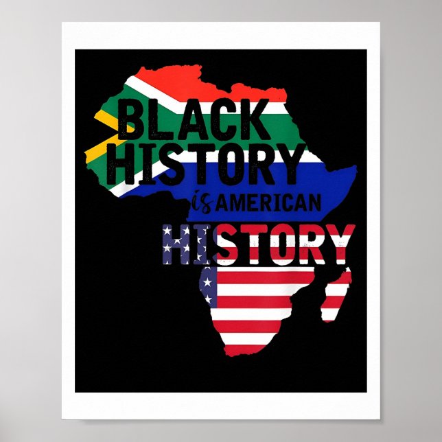 Póster Bhm Gift Black History is American Poster (Frente)