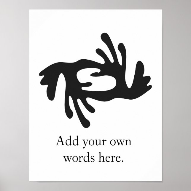 Póster BI NKA BI | Símbolo de armonía, paz y cooperación (Frente)