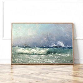 Póster Biarritz, Ivan Konstantinovich Aivazovsky