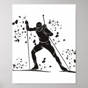 Póster Biathleta Esquí Nórdico Biatlón _27