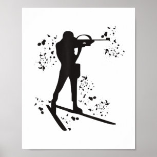 Póster Biatleta Nórdica Esquí Biatlón camiseta_2.png