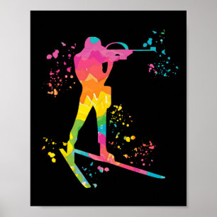 Póster Biatlón de esquí nórdico 16