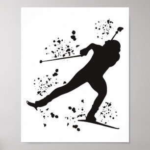 Póster Biatlón de esquí nórdico 8