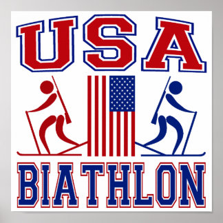 Póster Biatlón de Estados Unidos