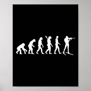 Póster Biatlón de evolución