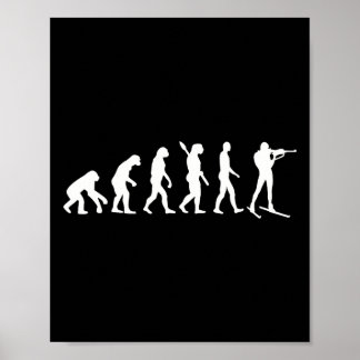 Póster Biatlón de evolución