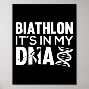 Póster Biatlón en mi motivación para un biatleta
