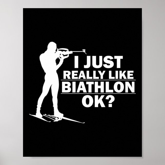 Póster Biatlón Graciosa Posición Pronta Bistlete Shoting  (Frente)