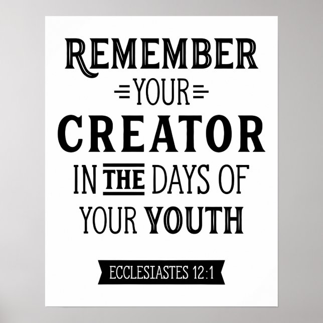 Póster Bible Class Poster (Frente)