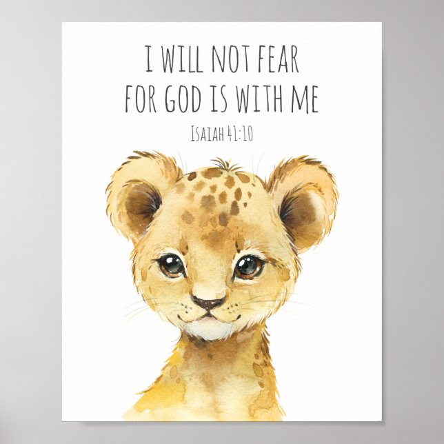 Póster Bible Verse Poster for Kids Bedroom Decor (Frente)