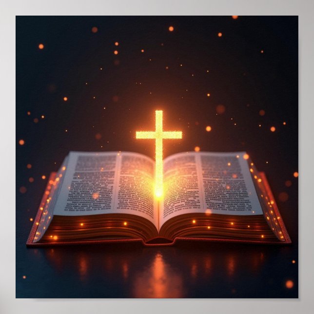 Póster Biblia abierta (Frente)