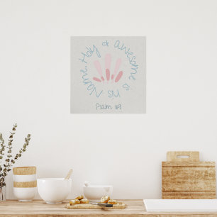 Póster Biblia/Cita/Mínimo/Moderno/Mamá/Casa/Jesús