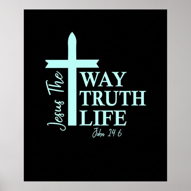 Póster Biblia cristiana contra John (Frente)