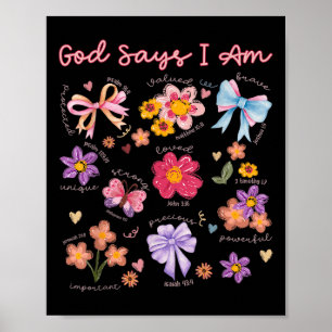 Póster Biblia cristiana versus Dios dice que soy mujer Bi