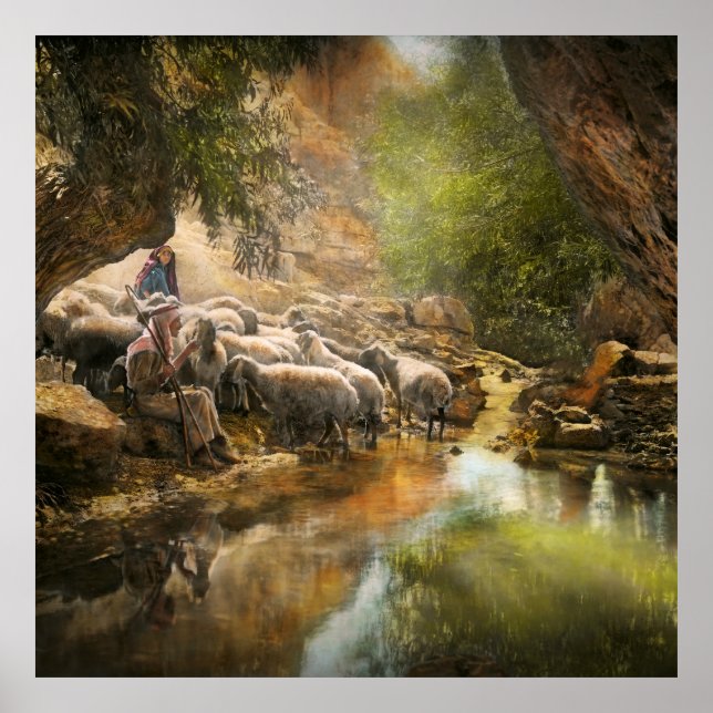 Póster Biblia - El Señor es mi pastor - 1910 (Frente)