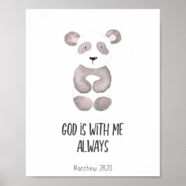 Póster Biblia infantil Verso Dios está conmigo siempre