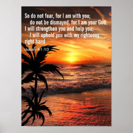 Póster Biblia Inspiradora personalizado frente al océano