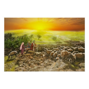 Póster Biblia - Salmo 23 - Mi copa rebosa 1920