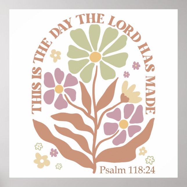 Póster Biblia versus Flor silvestre (Frente)