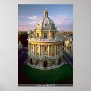 Póster Biblioteca Bodleian, Oxford, Reino Unido