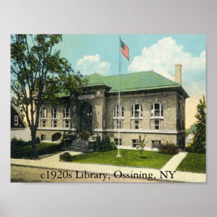 Póster Biblioteca c1920, Ossining, NY