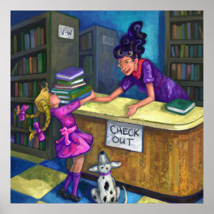 Póster Biblioteca de imágenes