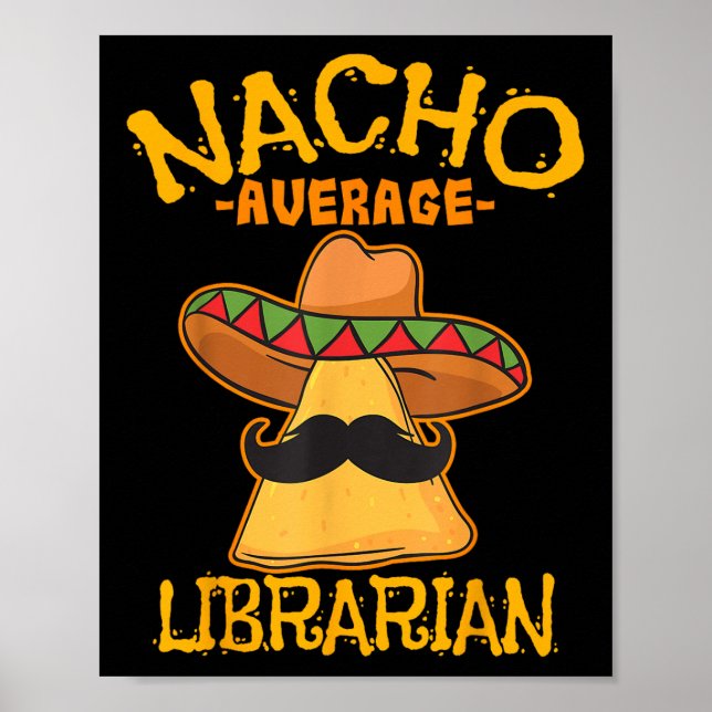 Póster Biblioteca de la Biblioteca Promedio de Nacho (Frente)