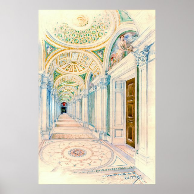 Póster Biblioteca del Congreso Washington DC 1897 (Frente)