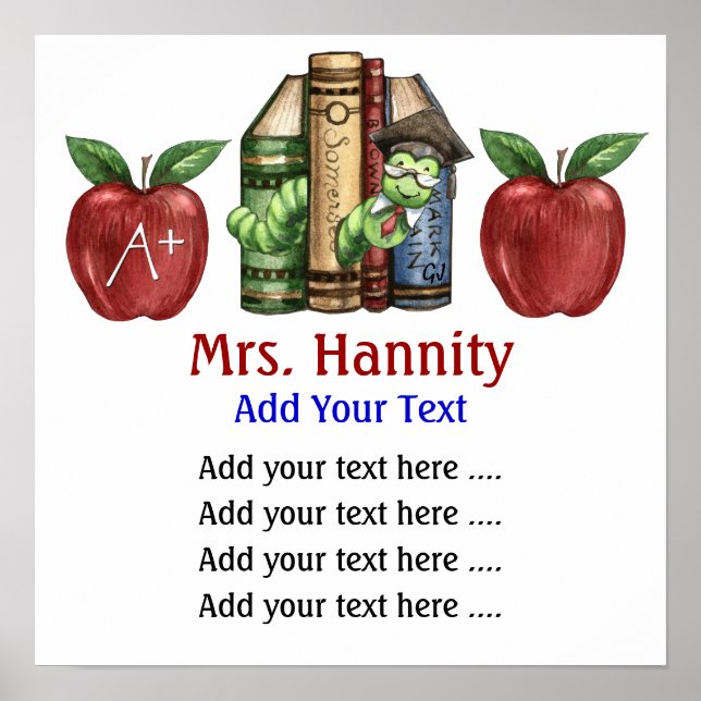 Póster Biblioteca/Escuela Lg. por SRF (Frente)