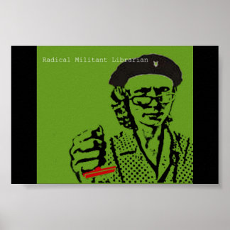 Póster Bibliotecario de Guerilla
