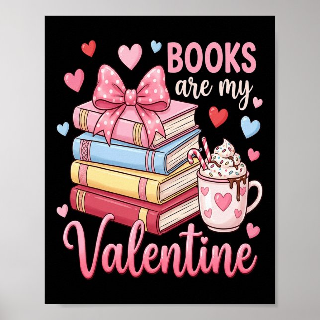 Póster Bibliotecario Los Libros Son Mi San Valentín Maest (Frente)