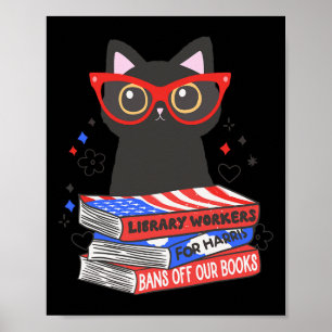Póster Bibliotecarios De La Biblioteca De Kamala Prohibie