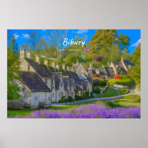 Póster Bibury, Reino Unido - Arlington Row Cottage